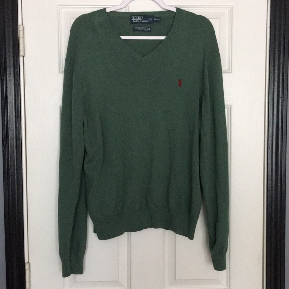 Polo by Ralph Lauren Pima Cotton V-Neck Sweater